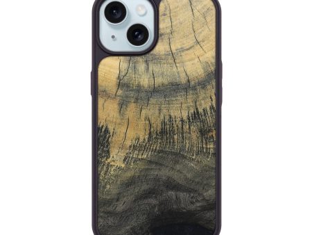 iPhone 15 Wood+Resin Phone Case - Alisa (Wood Burl, 676172) Online now