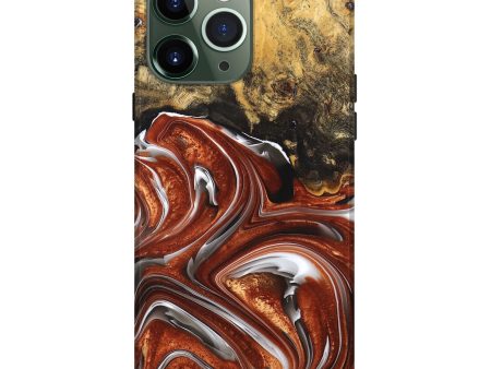 iPhone 13 Pro Max Wood+Resin Live Edge Phone Case - Jayden (Black & White, 676835) Online now