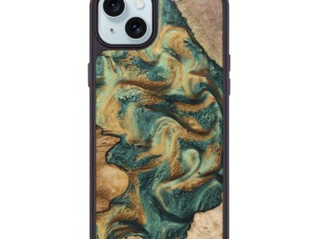 iPhone 15 Plus Wood+Resin Phone Case - Caitlin (Mosaic, 676505) For Discount