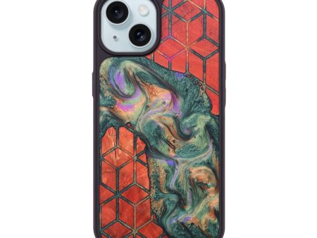 iPhone 15 Wood+Resin Phone Case - Drake (Pattern, 676100) on Sale