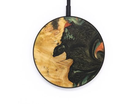 Circle Wood+Resin Wireless Charger - Karina (Green, 677072) Online now