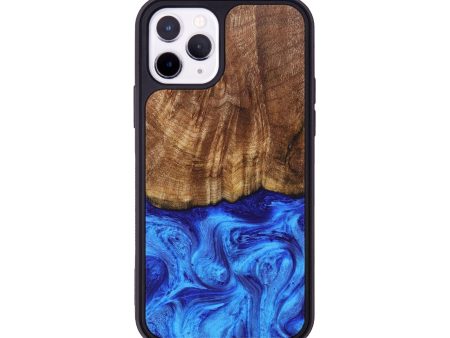 iPhone 11 Pro Wood+Resin Phone Case - Jessie (Blue, 676712) on Sale