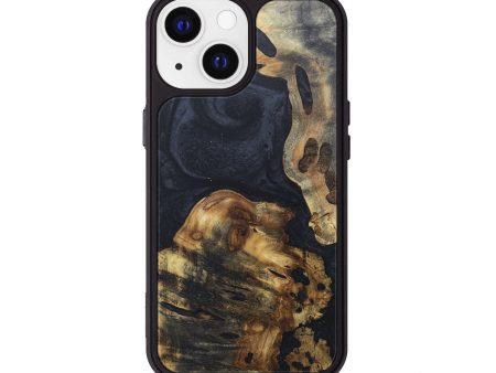 iPhone 13 Wood+Resin Phone Case - Alex (Pure Black, 676331) For Discount