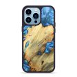 iPhone 14 Pro Max Wood+Resin Phone Case - Marjorie (Blue, 675914) Sale