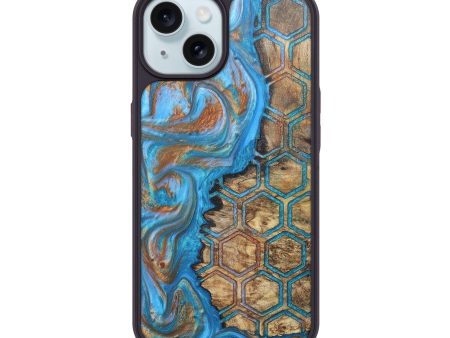 iPhone 15 Wood+Resin Phone Case - Dulce (Pattern, 676126) Online Hot Sale