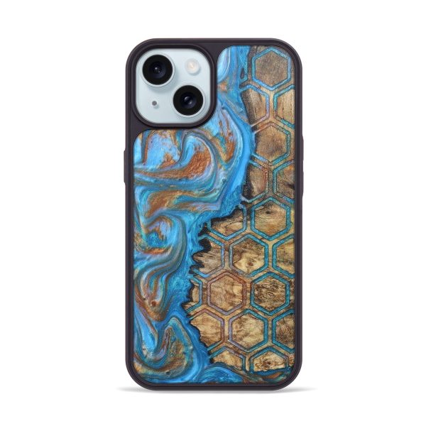 iPhone 15 Wood+Resin Phone Case - Dulce (Pattern, 676126) Online Hot Sale