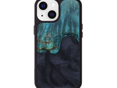 iPhone 13 Wood+Resin Phone Case - Ellis (Pure Black, 676312) Online Hot Sale