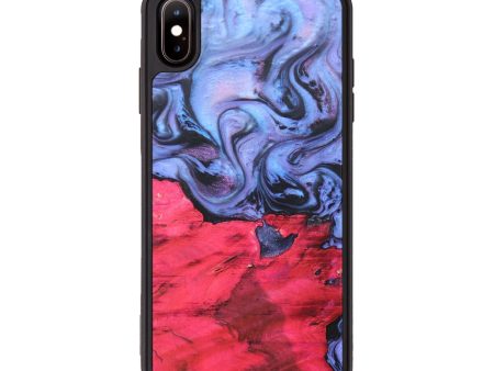 iPhone Xs Max Wood+Resin Phone Case - Carson (Purple, 673444) For Discount