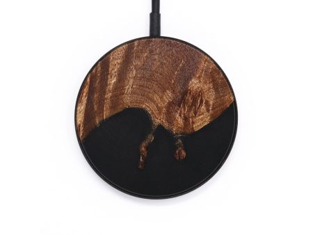 Circle Wood+Resin Wireless Charger - Aspen (Pure Black, 677049) Online Hot Sale