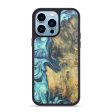 iPhone 14 Pro Max Wood+Resin Phone Case - Kyle (Blue, 674187) Online now