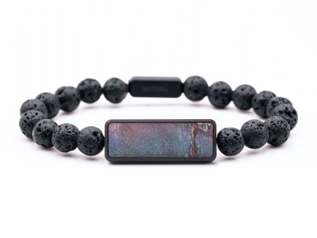 Lava Bead  Bracelet - Kevin (Wood Burl, 675713) Cheap