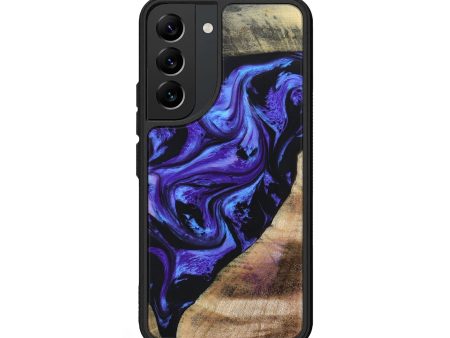 Galaxy S22 Wood+Resin Phone Case - Desiree (Mosaic, 676136) Sale