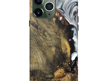 iPhone 13 Pro Max Wood+Resin Live Edge Phone Case - Mateo (Green, 675646) Sale