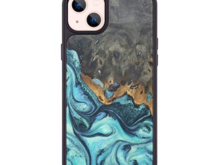 iPhone 14 Plus Wood+Resin Phone Case - Rick (Blue, 674188) on Sale