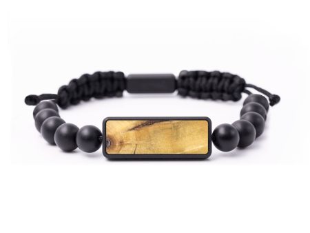 Onyx Bead  Bracelet - Gabriel (Wood Burl, 675725) Supply