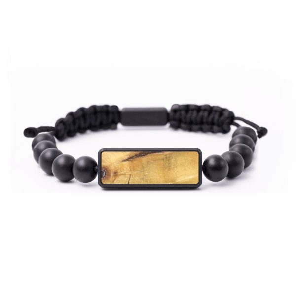 Onyx Bead  Bracelet - Gabriel (Wood Burl, 675725) Supply