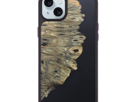 iPhone 15 Plus Wood+Resin Phone Case - Corey (Pure Black, 676491) Supply