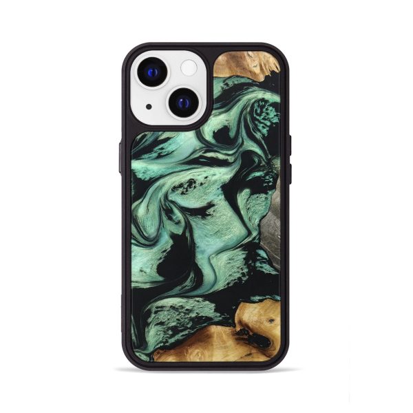 iPhone 13 Wood+Resin Phone Case - Brittney (Mosaic, 676509) For Discount