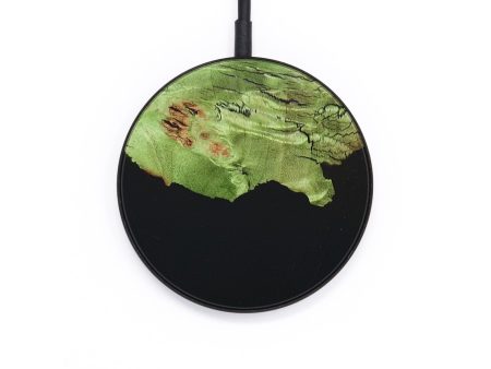 Circle Wood+Resin Wireless Charger - Neal (Pure Black, 677089) Online