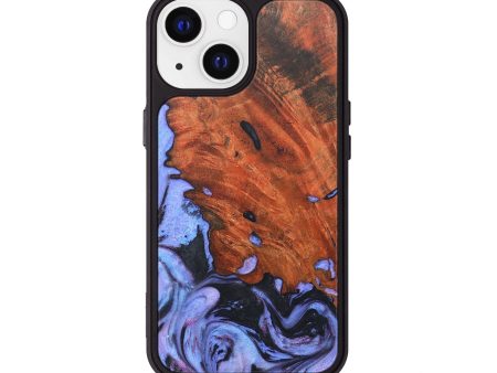 iPhone 13 Wood+Resin Phone Case - Donnie (Purple, 673457) Discount