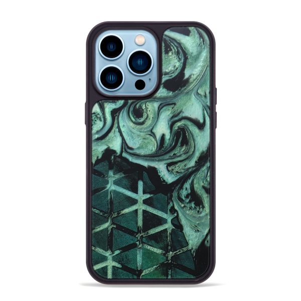 iPhone 14 Pro Max Wood+Resin Phone Case - Kierra (Pattern, 676542) Supply