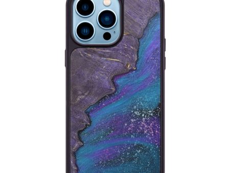 iPhone 14 Pro Max Wood+Resin Phone Case - Adele (Cosmos, 676814) on Sale