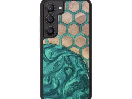 Galaxy S23 Wood+Resin Phone Case - Alexia (Pattern, 677267) Fashion