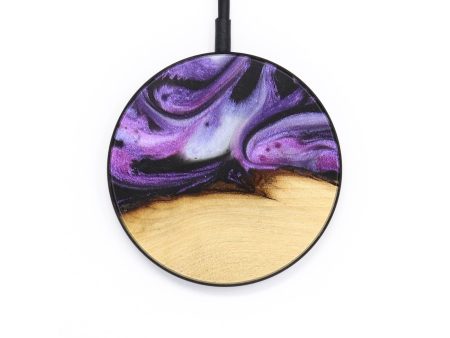 Circle Wood+Resin Wireless Charger - Ezekiel (Purple, 677023) Supply