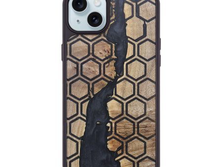 iPhone 15 Plus Wood+Resin Phone Case - Casey (Pattern, 676105) Sale