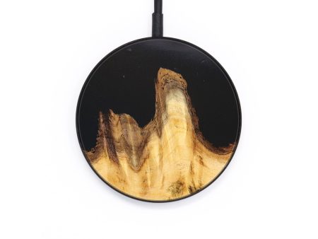 Circle Wood+Resin Wireless Charger - Patty (Pure Black, 677082) Online now