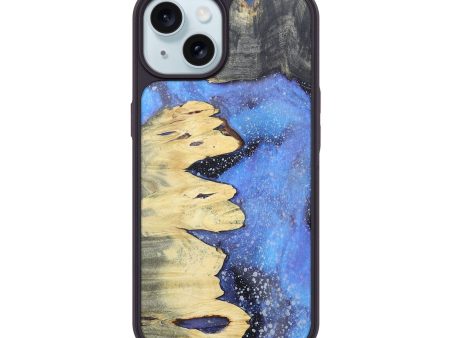 iPhone 15 Wood+Resin Phone Case - Jay (Cosmos, 676757) Online