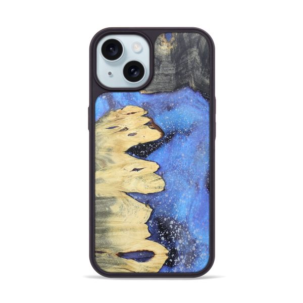 iPhone 15 Wood+Resin Phone Case - Jay (Cosmos, 676757) Online