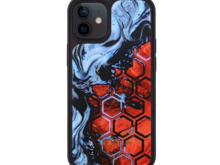 iPhone 12 Wood+Resin Phone Case - Alexandra (Pattern, 676536) For Cheap