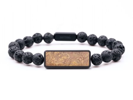 Lava Bead  Bracelet - Tyra (Wood Burl, 675662) Fashion