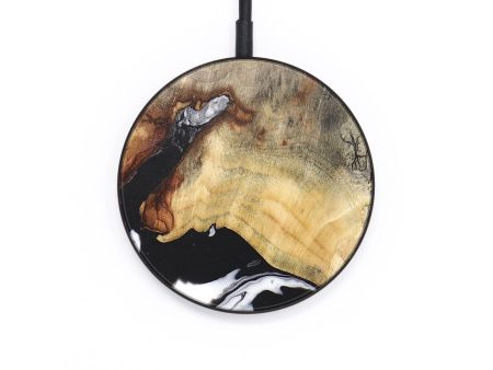 Circle Wood+Resin Wireless Charger - Atlas (Black & White, 677040) Discount