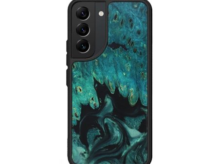 Galaxy S22 Wood+Resin Phone Case - India (Green, 675985) Supply