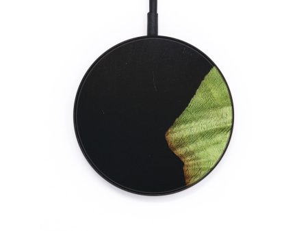 Circle Wood+Resin Wireless Charger - Deandre (Pure Black, 677091) Fashion