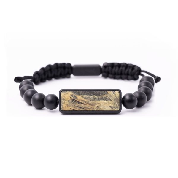 Onyx Bead  Bracelet - Alaina (Wood Burl, 675714) Supply