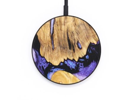 Circle Wood+Resin Wireless Charger - Skye (Purple, 677035) Online Sale