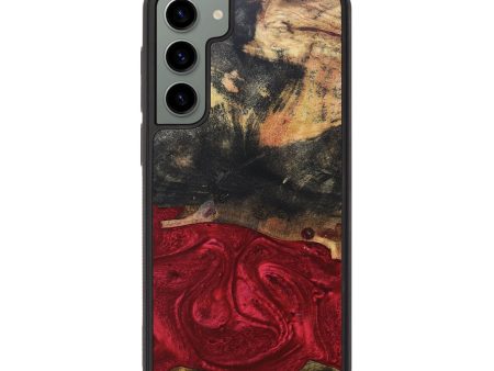 Galaxy S23 Plus Wood+Resin Phone Case - Desiree (Red, 674234) Online now