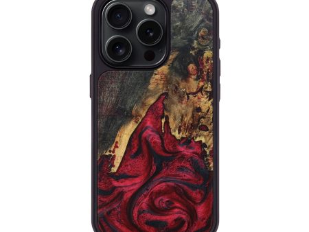 iPhone 15 Pro Wood+Resin Phone Case - Amie (Red, 674227) Sale