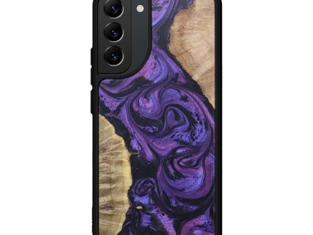 Galaxy S22 Plus Wood+Resin Phone Case - Jessie (Purple, 673443) Hot on Sale