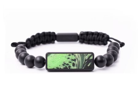 Onyx Bead ResinArt Bracelet - Hannah (Green, 674967) Sale