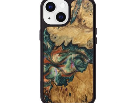 iPhone 13 Wood+Resin Phone Case - Jayden (Green, 675939) on Sale