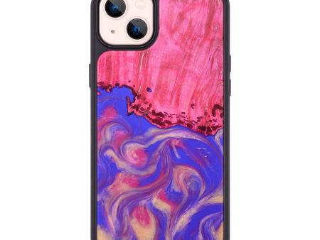 iPhone 14 Plus Wood+Resin Phone Case - Dwight (Purple, 676254) Online now