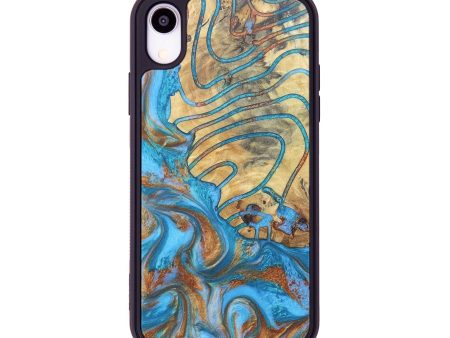 iPhone Xr Wood+Resin Phone Case - Janis (Pattern, 676128) Discount