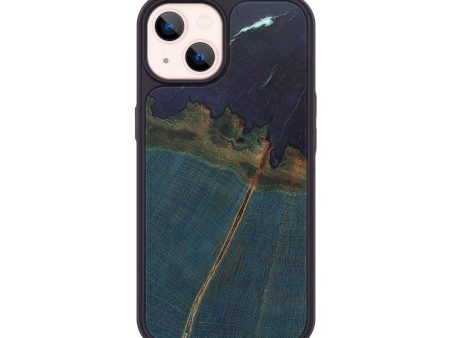 iPhone 14 Wood+Resin Phone Case - Brooklyn (Wood Burl, 676344) on Sale