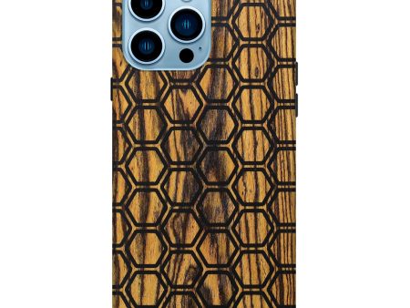 iPhone 14 Pro Max Wood+Resin Live Edge Phone Case - Emmett (Pattern, 673210) For Cheap