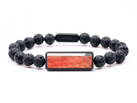 Lava Bead  Bracelet - Andrea (Wood Burl, 675721) For Cheap