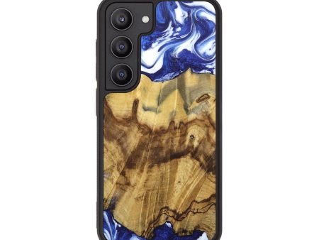 Galaxy S23 Wood+Resin Phone Case - Catalina (Blue, 676714) Online now